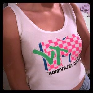 White MTV tank🤩